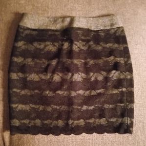XX1 S/P Black Lace and Grey Skirt